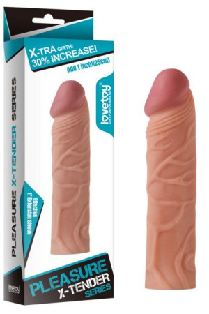Насадка-фаллоимитатор Super-Realistic Penis - 17 см.