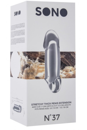 Прозрачная насадка Stretchy Thick Penis Extension No.37