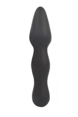 Черный конусообразный анальный стимулятор - 17 см.