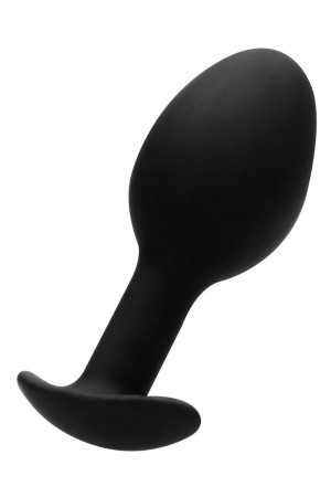Черная анальная пробка N 89 Self Penetrating Butt Plug - 8,3 см.