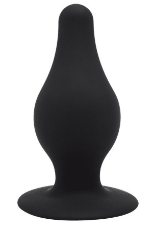 Черная средняя анальная пробка SileXD - 9,3 см.