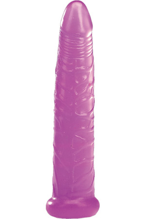 Фиолетовый желейный фаллоимитатор JELLY BENDERS THE EASY FIGHTER - 16,5 см.