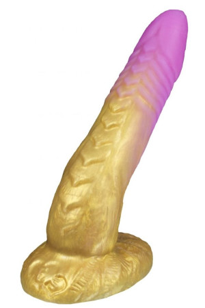 Золотистый фаллоимитатор  Феникс mini  - 18,5 см.