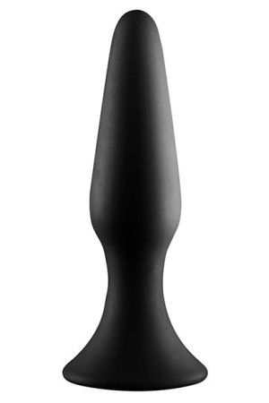 Черная анальная пробка METAL BALL BUTT PLUG - 15 см.
