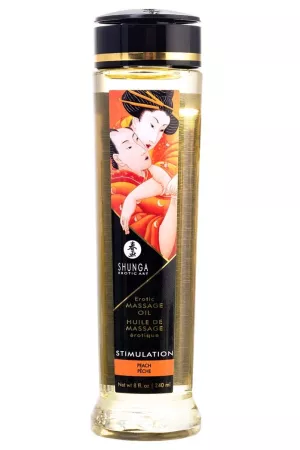 Массажное масло для тела с ароматом персика Stimulation - 240 мл.