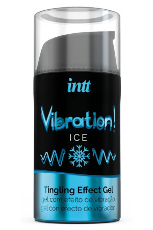 Жидкий интимный гель с эффектом вибрации Vibration! Ice - 15 мл.