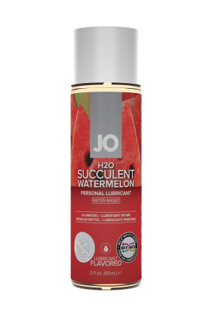 Лубрикант на водной основе с ароматом арбуза JO Flavored Watermelon - 60 мл.